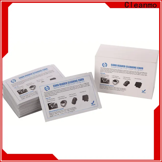 Cleanmo Aluminum Foil Evolis Cleaning cards factory price for Evolis printer 1
