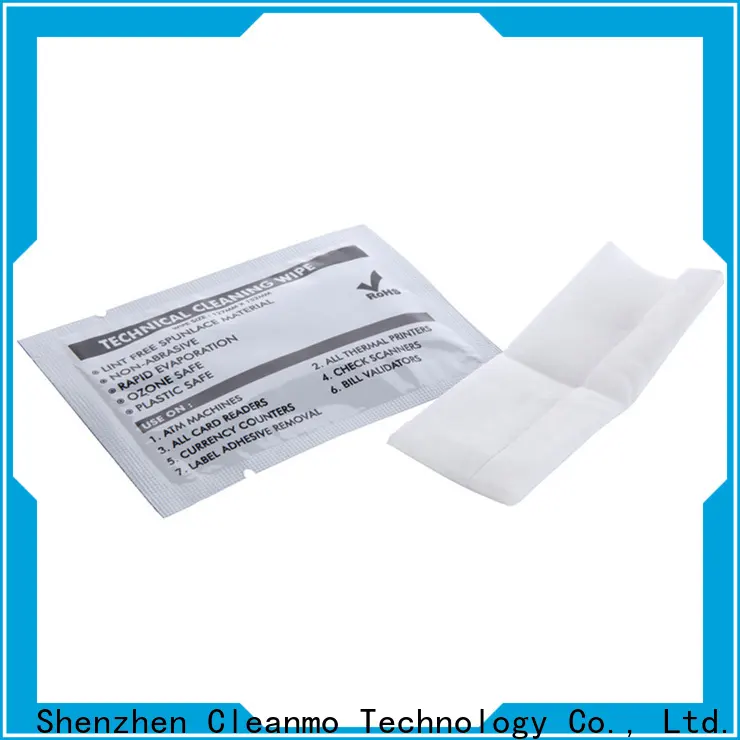 Cleanmo 99.9% Electronic Grade IPA Solution thermal printhead cleaning wipes manufacturer for ATM/POS Terminals 1