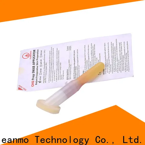 Cleanmo long plastic handle with 2% chlorhexidine gluconate medical applicator wholesale for biopsies 1