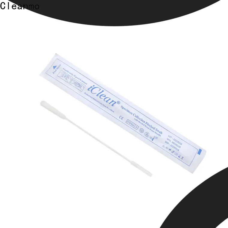 Cleanmo ODM best nylon flocked swab manufacturer for hospital 1