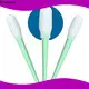 Bulk purchase japanese cotton swabs green handle manufacturer for excess materials cleaning 1