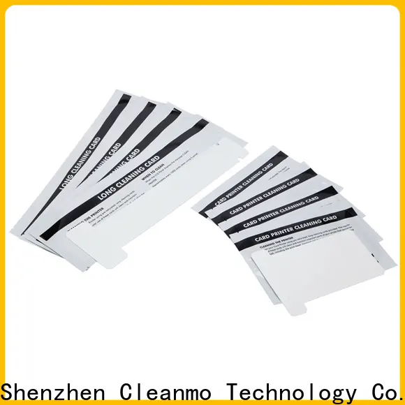Cleanmo Custom OEM zebra printer cleaning cards supplier for cleaning dirt 1