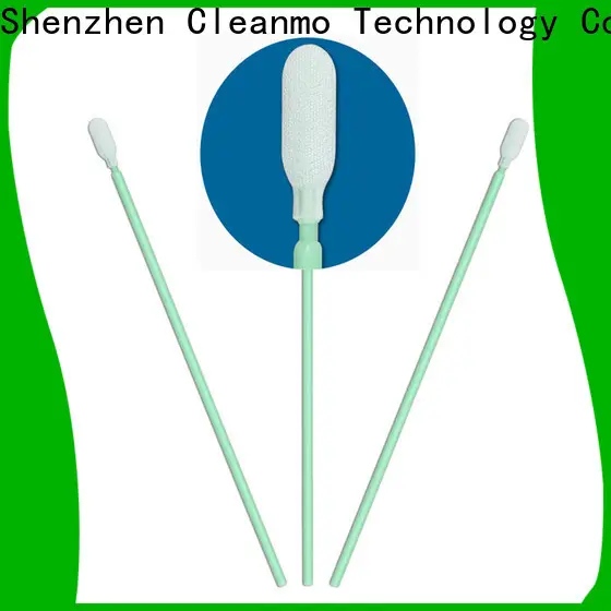 Cleanmo excellent chemical resistance dacron swab manufacturer for optical sensors 1