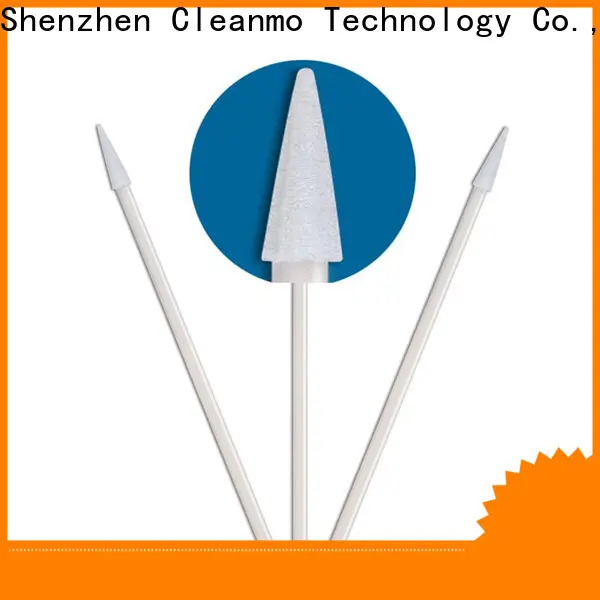 Cleanmo ESD-safe Polypropylene handle chamois swabs wholesale for excess materials cleaning 1