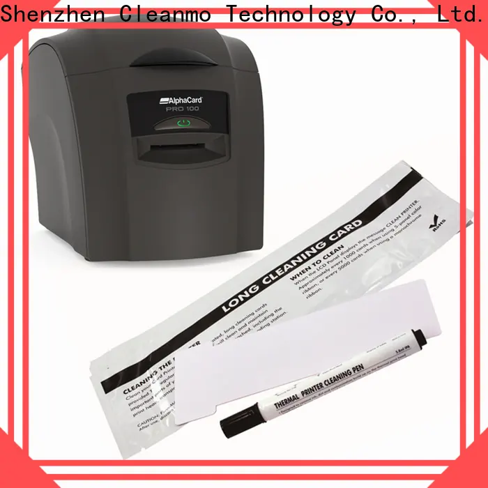 Cleanmo Bulk buy high quality AlphaCard long T Cleaning Cards supplier for AlphaCard PRO 100 Printer 1