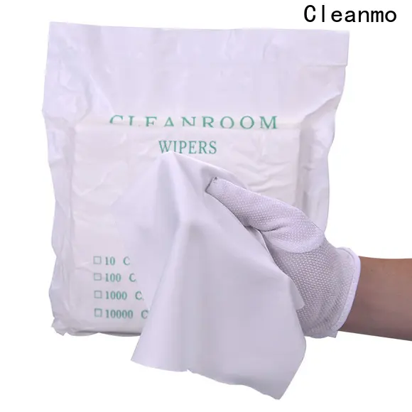 Cleanmo superior dimensional stability microfiber wipe supplier for medical device products 1