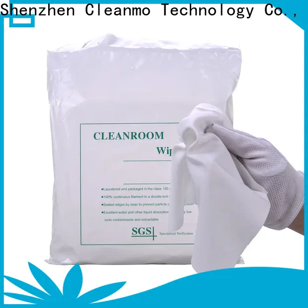 Cleanmo Wholesale high quality polyester cleanroom wipes wholesale for medical device products 1