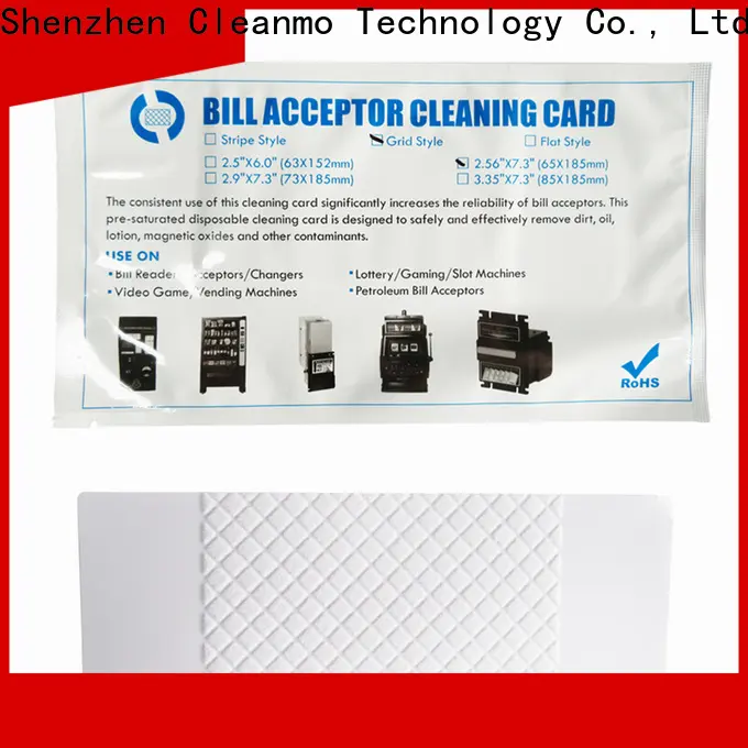 Cleanmo Wholesale high quality bill validator cleaning cards supplier for currency counters 1