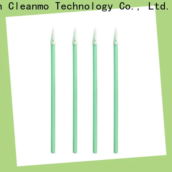 Cleanmo double-layer knitted polyester clean room cotton swabs wholesale for general purpose cleaning 1