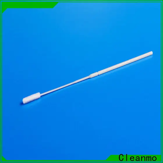 Cleanmo frosted tail of swab handle flocked nylon swab supplier for cytology testing 1