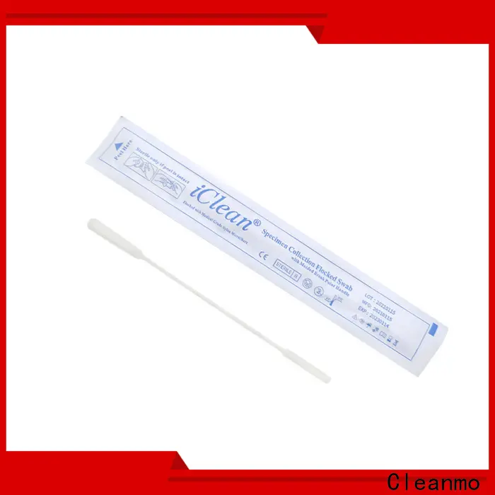 Cleanmo ABS handle nasopharyngeal nylon flocked swab factory for cytology testing 1