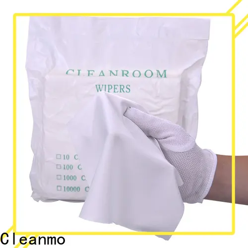 Cleanmo durable disposable microfiber wipes supplier for chamber cleaning 1