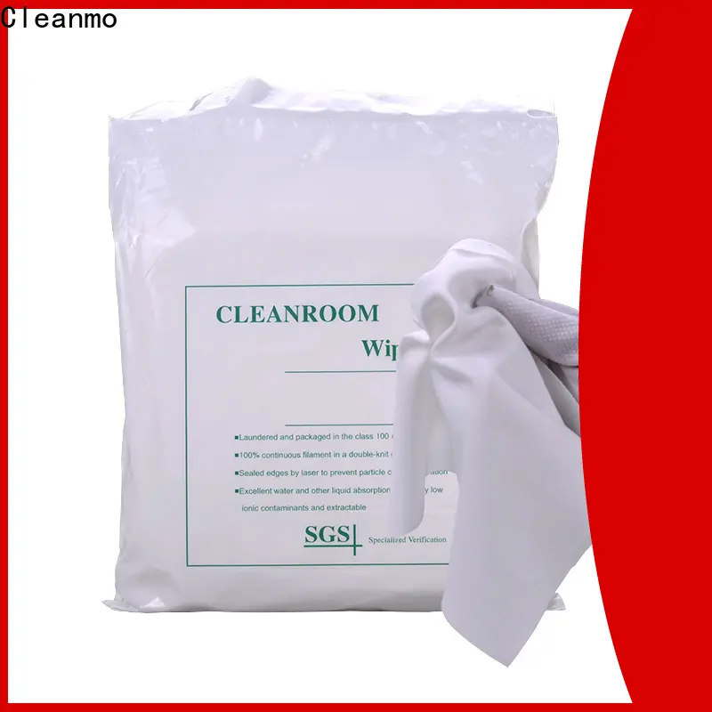 Cleanmo cutting edge polyester cleanroom wipes wholesale for chamber cleaning1 1