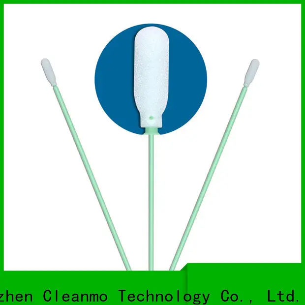 Cleanmo green handle optic cleaning swabs supplier for general purpose cleaning 1