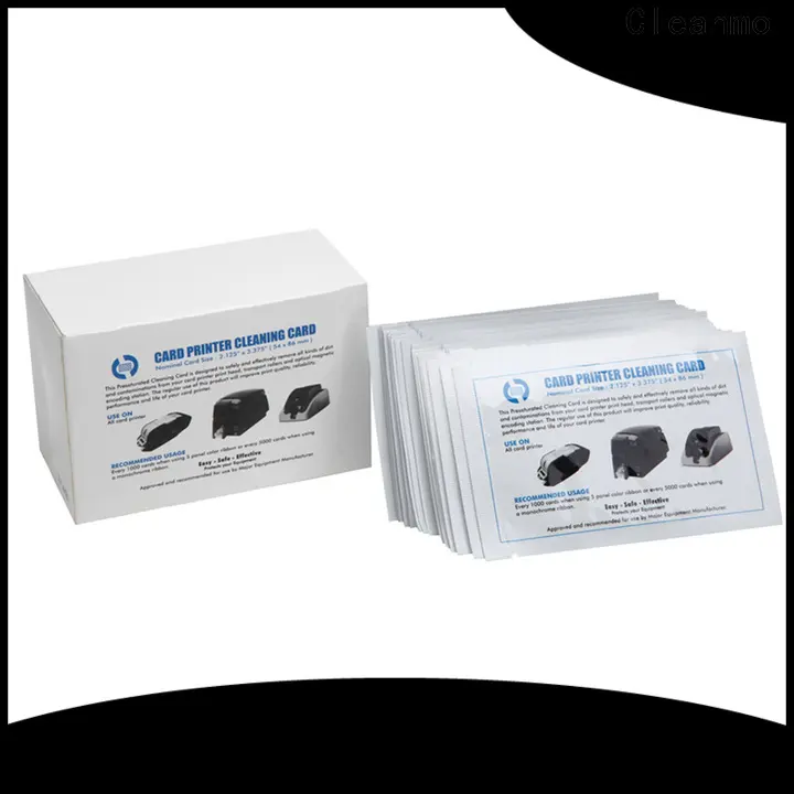Cleanmo Bulk purchase best zebra cleaning card manufacturer for ID card printers 1