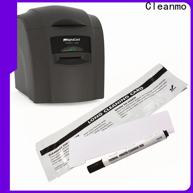 Cleanmo PP AlphaCard long T Cleaning Cards factory for AlphaCard PRO 100 Printer1 1