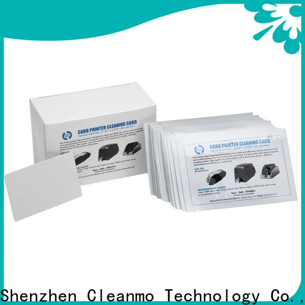 Cleanmo plastic core card reader cleaning card wholesale for ATM machines 1