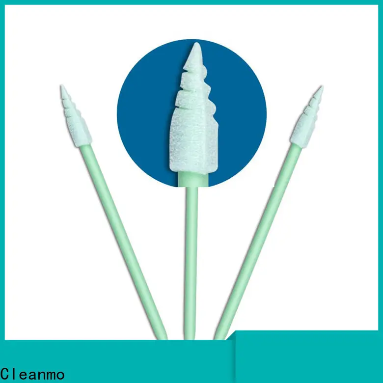 Cleanmo small ropund head foam q tips factory price for excess materials cleaning 1