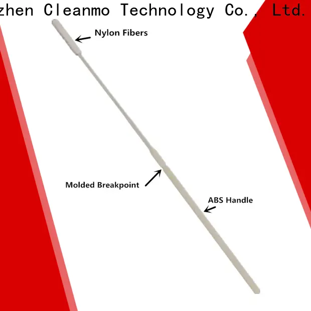 Cleanmo frosted tail of swab handle flocked swab manufacturer for hospital 1