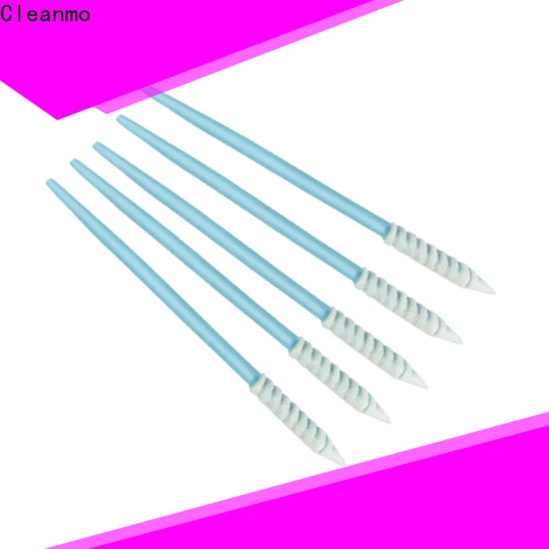Cleanmo ESD-safe Polypropylene handle thin cotton buds factory price for Micro-mechanical cleaning 1
