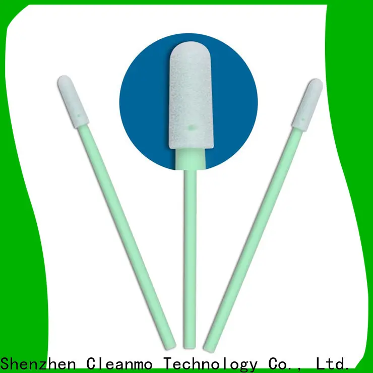 Cleanmo Polyurethane Foam long sterile cotton swabs manufacturer for general purpose cleaning 1