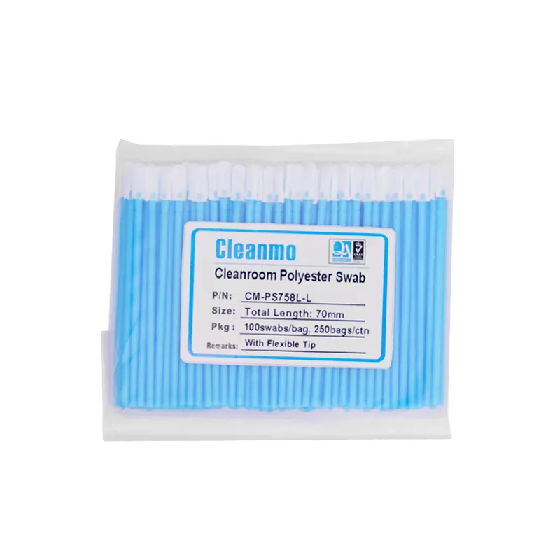 Cleanmo excellent chemical resistance texwipe polyester swabs wholesale for microscopes 6