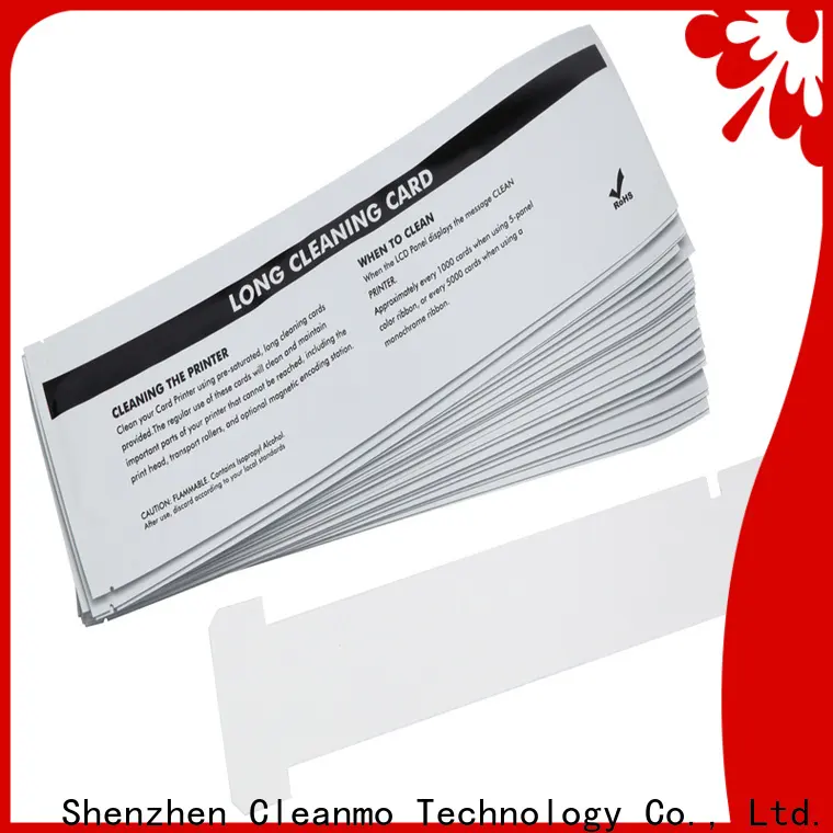 Cleanmo blending spunlace zebra cleaning kit factory for ID card printers 1