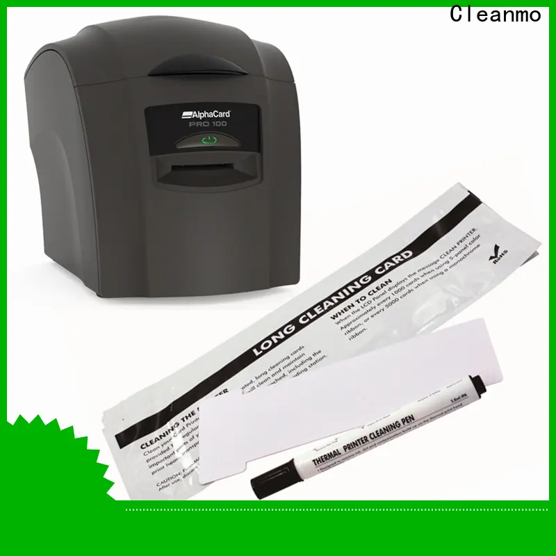 Cleanmo Bulk purchase high quality AlphaCard long T Cleaning Cards manufacturer for AlphaCard PRO 100 Printer 1