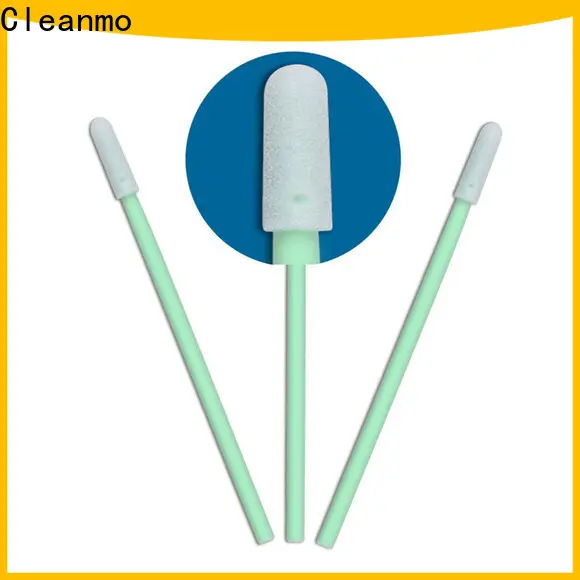 Cleanmo green handle transport swab factory price for Micro-mechanical cleaning 1