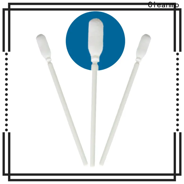 Cleanmo small ropund head lint free sponge swab manufacturer for excess materials cleaning 1