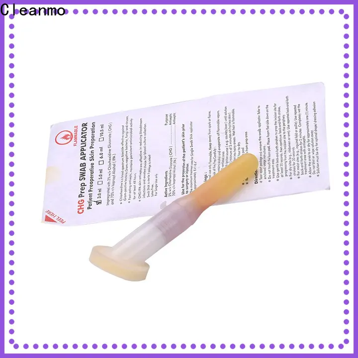 Cleanmo good quality CHG applicators factory for routine venipunctures 1