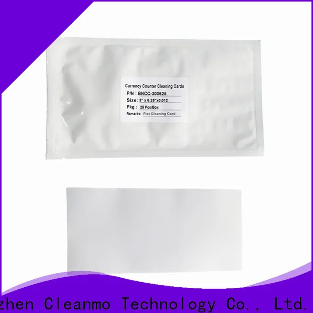 Cleanmo effective electronic lock cleaning cards factory price for Currency Counter 1