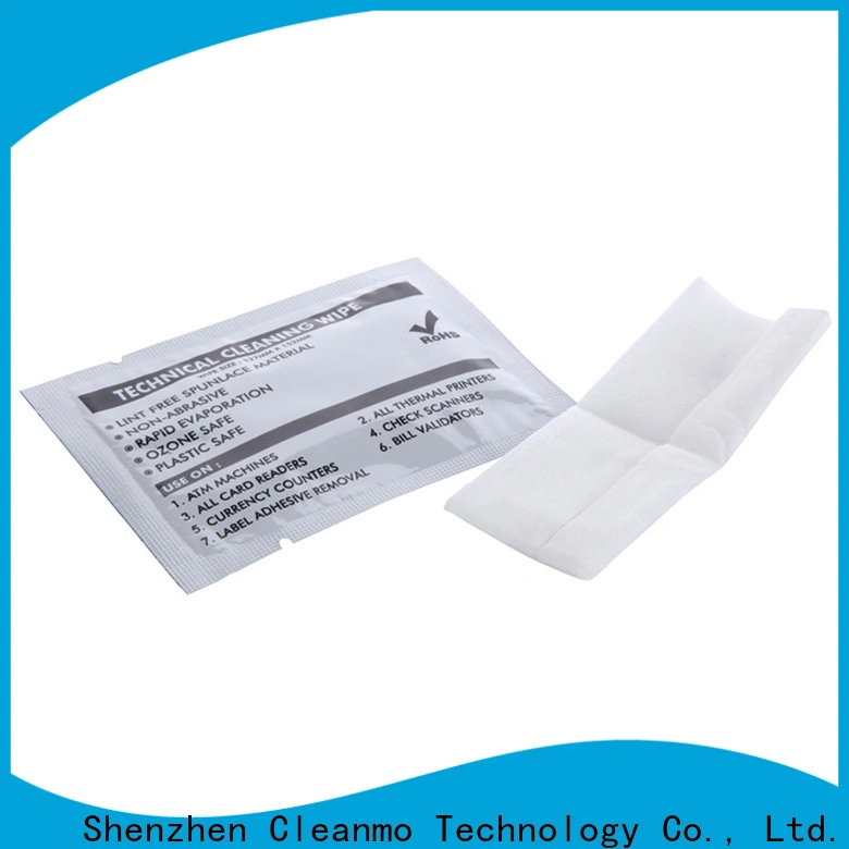 Cleanmo 60% Polyester printhead cleaning wipes supplier for Check Scanners 1