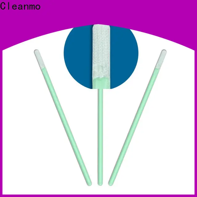 Cleanmo excellent chemical resistance Disposable Microfiber Swabs manufacturer for Micro-mechanical cleaning 1