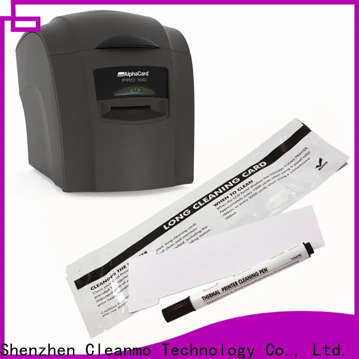 Cleanmo Aluminum foil packing AlphaCard Short T Cleaning Cards supplier for AlphaCard PRO 100 Printer 1