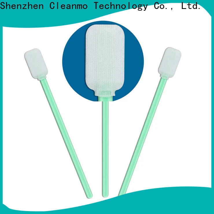 Cleanmo double-layer knitted polyester Cleanroom dacron swabs manufacturer for general purpose cleaning 1