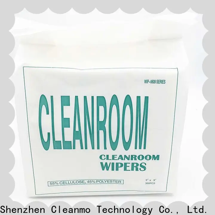 Cleanmo 45% polyester clean room wipes manufacturers wholesale for stainless steel surface 1
