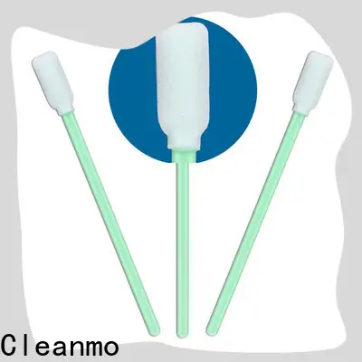 Cleanmo green handle black cotton buds factory price for Micro-mechanical cleaning 1