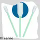 Cleanmo green handle black cotton buds factory price for Micro-mechanical cleaning 1