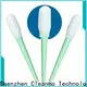 Wholesale swisspers cotton swabs ESD-safe Polypropylene handle supplier for excess materials cleaning 1
