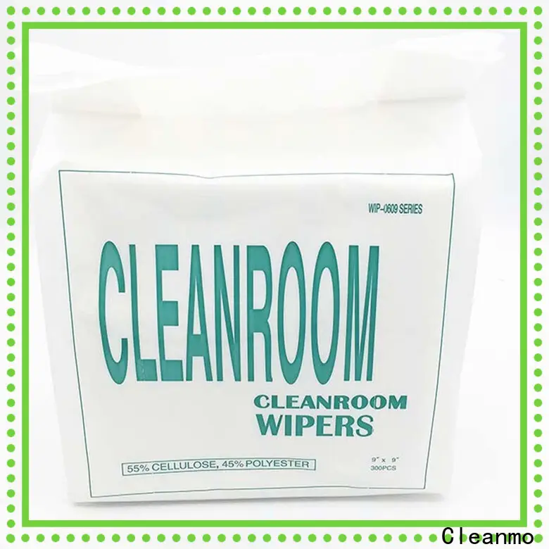smooth Cleanroom Lint Free microfiber Wipes chemical compatibility supplier for medical device products 1