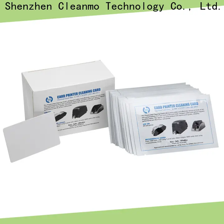 Cleanmo laminate hotel door lock cleaning card manufacturer for ID Card Printers1 1
