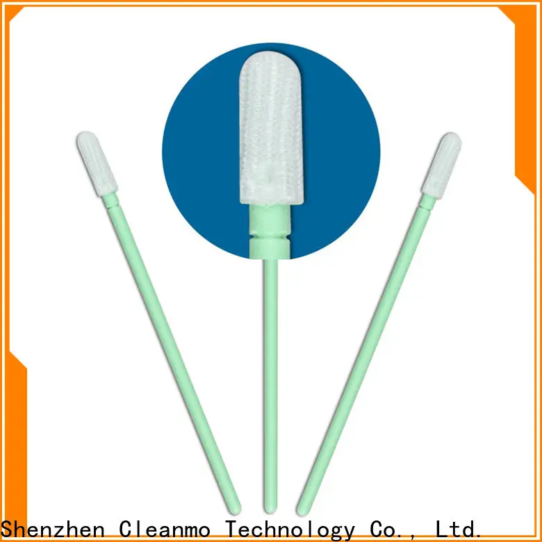 safe material cleanroom polyester swabs flexible paddle factory for microscopes 1