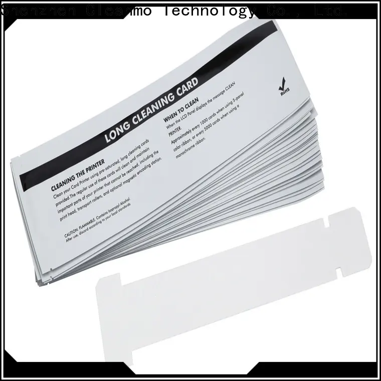 Cleanmo Aluminum foil packing zebra cleaners supplier for Zebra P120i printer2 1