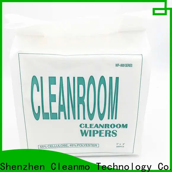 Cleanmo 45% polyester electronic wipes supplier for stainless steel surface 1