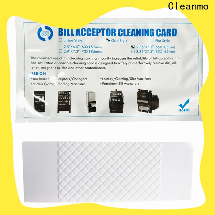 Cleanmo Custom best bill validator cleaning card factory for readers 1