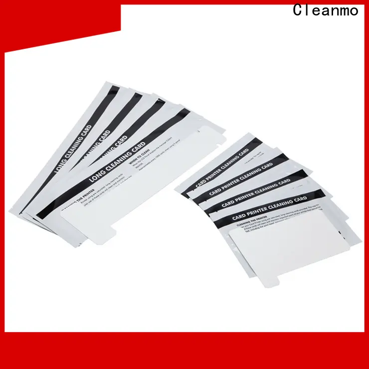 Cleanmo blending spunlace zebra printer cleaning cards manufacturer for Zebra P120i printer1 1