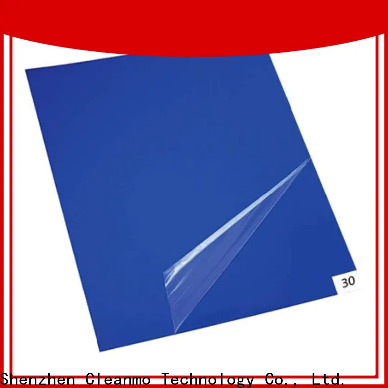 Cleanmo polystyrene film sheets sticky dust mat supplier for cleanroom entrances 1