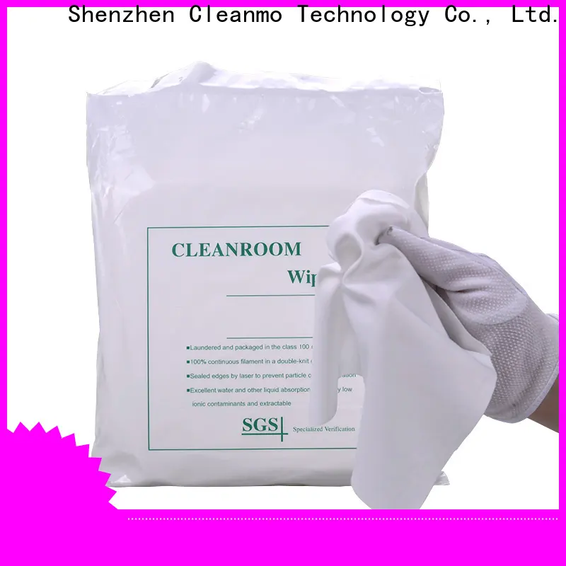 Cleanmo Bulk buy high quality polyester wipes 9x9 manufacturer for medical device products 1