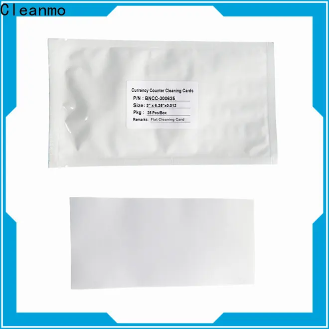Cleanmo Scrubbing electronic lock cleaning cards manufacturer for Currency Counter 1